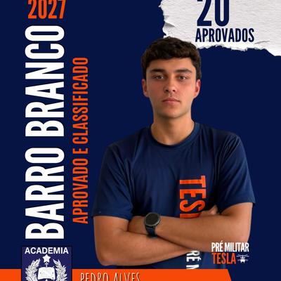 Pedro Alves — Aprovado no Barro Branco